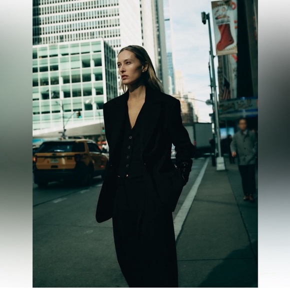 Zara 2 in 1 Jacket with Vest size XS NWT Black - Picture 8 of 8